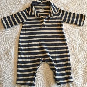 Gap blue & white striped onesie. 0-3 months
